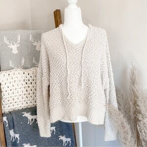 Young fabulous & Broke | popcorn knit hoodie, size M/L